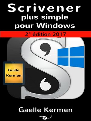 cover image of Scrivener plus simple pour Windows